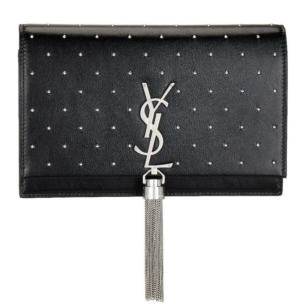Saint Laurent Kate Small Tassel Studded Leather Crossbody